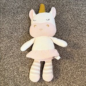 Kenzie Unicorn, Adorable Pink Unicorn Plush Rattle Toy
